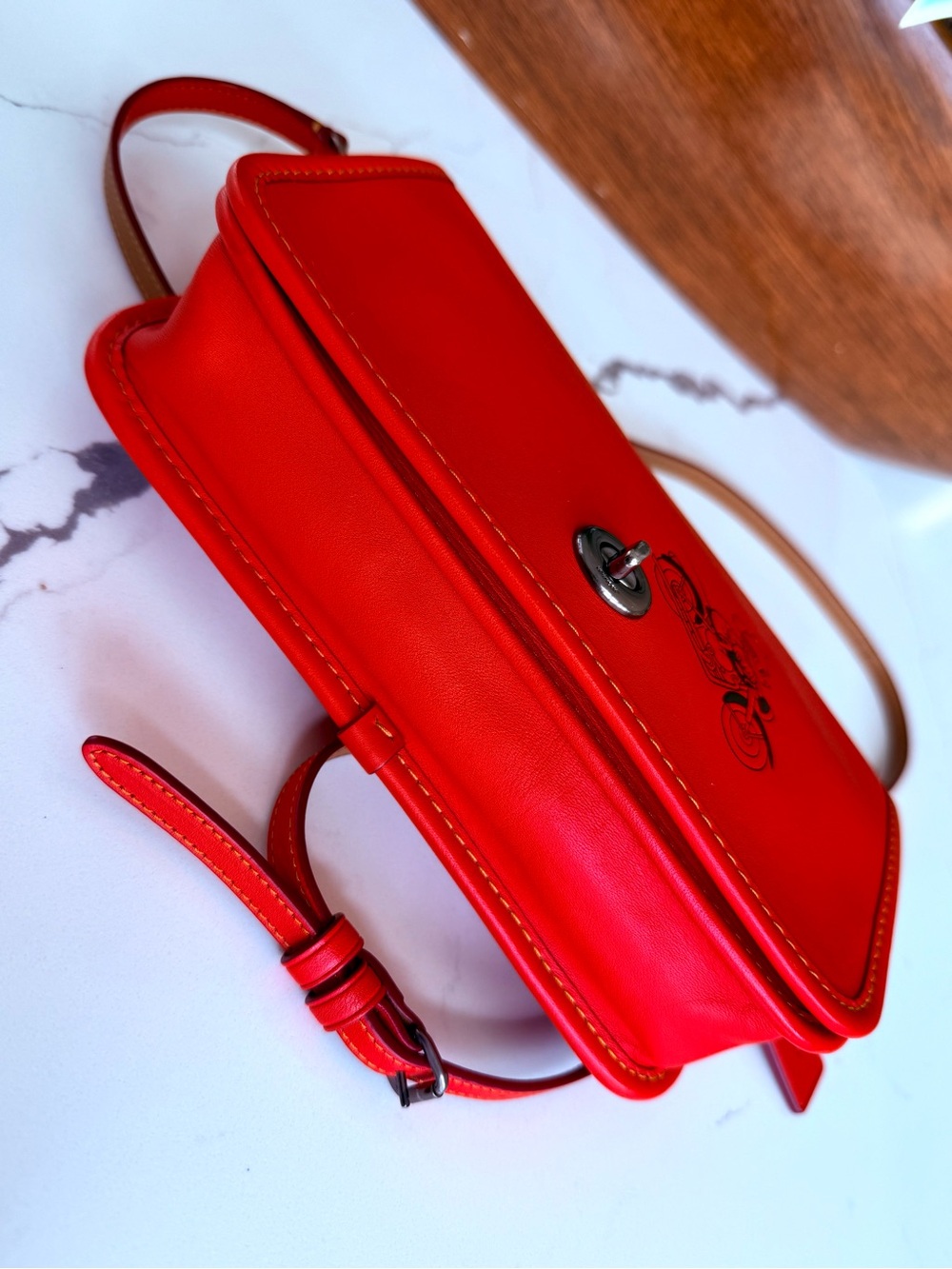 Coach x Disney Red Penny Crossbody with Mickey Limited - Picture 9 of 16